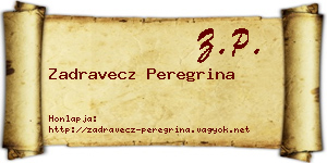 Zadravecz Peregrina névjegykártya